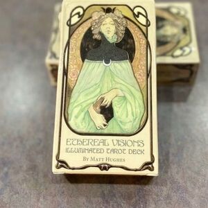 ETHEREAL VISIONS Tarot Deck | Art Nouveau Style | 80-Card Deck NWT